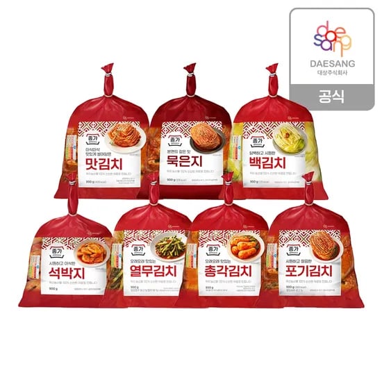 별미김치850g 외 7종(맛김치/묵은지/백김치/석박지/열무/총각/포기) 3개 골라담기