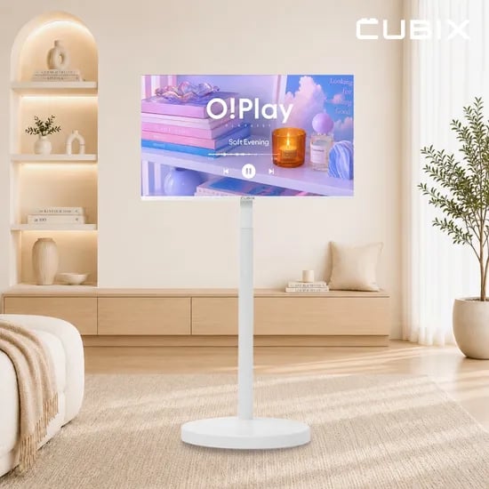무빙큐빅스 무선 삼탠바이미 프리미엄 Air 60cm 24인치 FHD QLED 이동식 TV