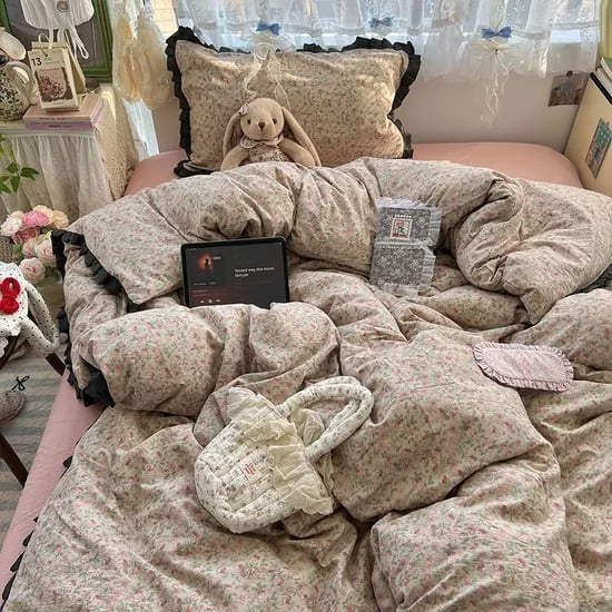 빈티지 레이스 사계절 이불 커버 베개 매트리스 커버세트 레트로 차렵이불