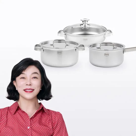 무연마제 통5중 냄비 3종세트(16+20+24)