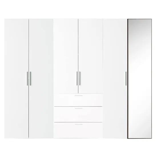 샘베딩 베이직 거울옷장세트 240cm(높이194cm) 서랍형
