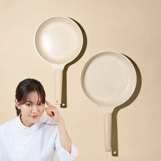 국내생산 인덕션 세라믹 프라이팬 24cm 베이지