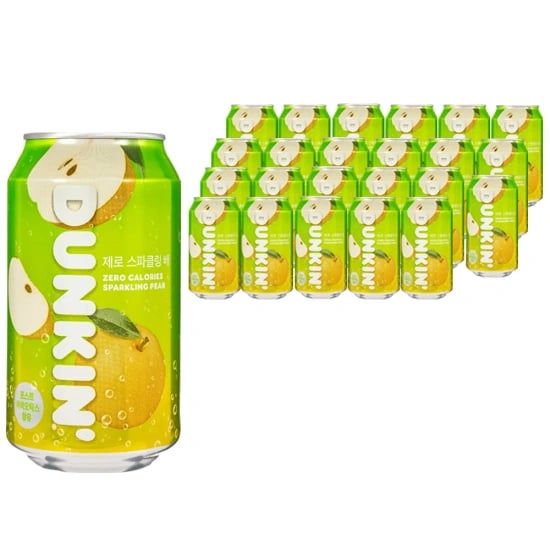 던킨 제로 스파클링 배 탄산음료 350ml 24개 (9,866원/무배)