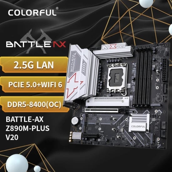 컬러풀 배틀-엑스 Z890M-PLUS V20 메인보드(132.95달러/무료배송)