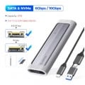 ORICO 외장 USB 인클로저 2 In 1-NVME SATA ssd 케이스(13,717원/무료)