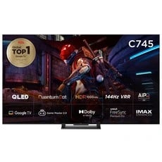 TCL 4K UHD QLED TV 191cm(75인치) 스마트 TV 스탠드형 75C745 (940,350/무료)