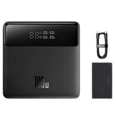 베이스어스 블레이드 2세대 100W 20000mAh 디스플레이 보조배터리 + 100W 초고속충전 케이블 50cm (67,800원/무배)8