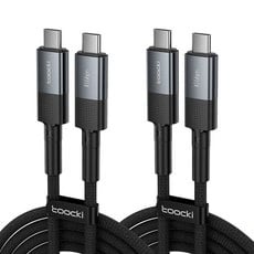 Toocki 투키 Gen2 10Gbps USB3.2 CTOC 60W 초고속 충전케이블 2개 (12,900원/무배)3