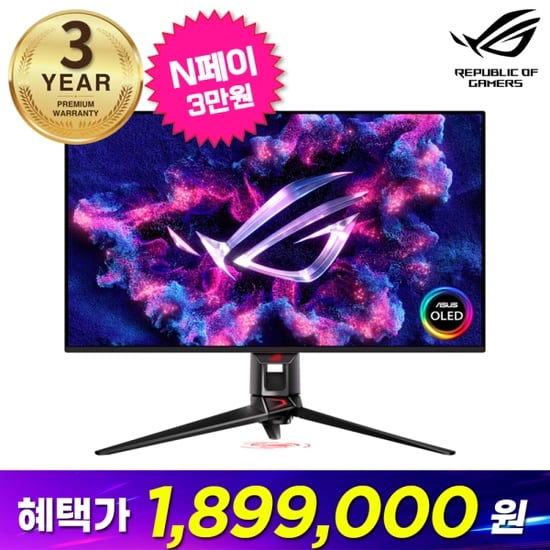 ASUS ROG SWIFT 4K OLED PG32UCDP 게이밍모니터  [1,899,000원 / 무료]1