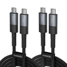 Toocki USB4 8K 썬더볼트4 호환 40Gbps C타입 240W 충전케이블 2개 (19,800원/무배)8