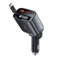 Toocki PD105W PPS 3포트 전압 디스플레이 릴타입 시거잭 초고속 차량용 충전기 (19,900원 / 무료배송)