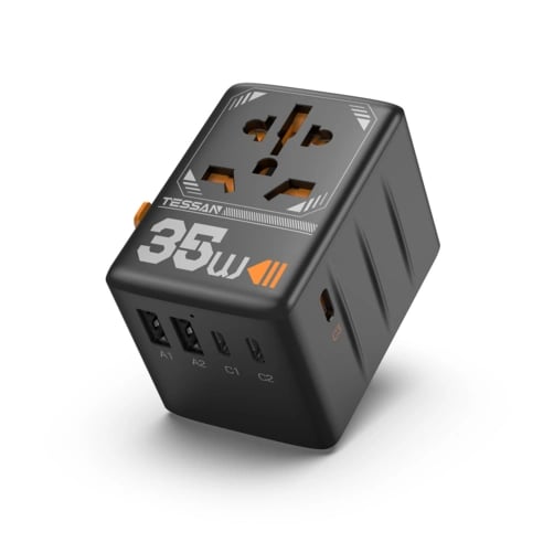 TESSAN 35W 범용 여행용 올인원 충전기 USB포트2개 C타입3개 (20,800원/무배)2