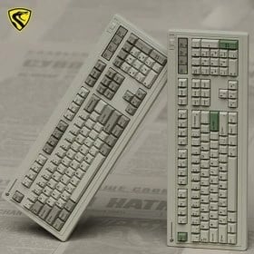 FL ESPORTS OG104 무선 레트로 기계식 게이밍 키보드 RGB램프 PBT키캡(114,520원/무료)3