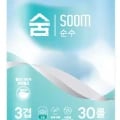 100% 천연펄프 무형광 숨 순수 3겹 20m 30롤화장지 휴지 두루마리 (6,973원,무료)