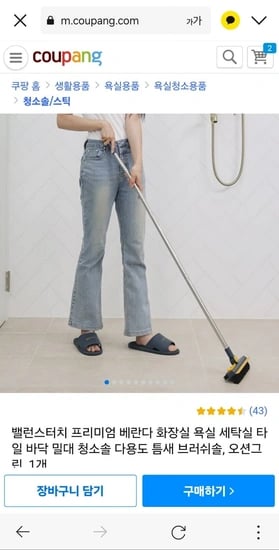 밸런스터치 프리미엄 욕실 화장실 청소솔 1개 / 5,990원 무료배송3