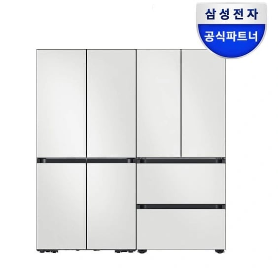 삼성 비스포크 키친핏 냉장고 김치 4도어 세트 RM70F63R2A+RQ42DB94R2AP 패키지 (3,769,600원/무료)1