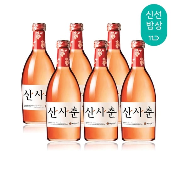 산사춘 375ml 6입 (19,750원/무료배송)1