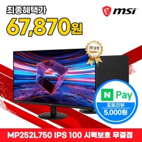 MSI MP252L750 IPS 100 시력보호 무결점 (72,870원/무배)3