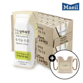 상하목장 유기농 멸균우유 125ml 48팩 + 200ml 컵홀더 증정 (29,800원/무료)