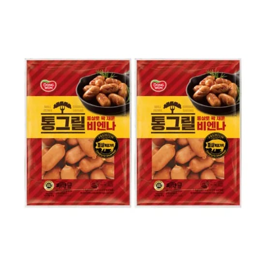 동원 통그릴 비엔나 1kg 2봉 (17,212원/무료)