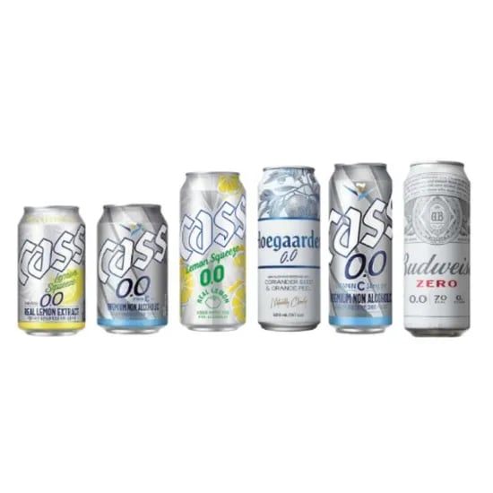 버드와이저제로/카스0.0레몬스퀴즈/카스제로/논알콜 / 카스+쿨러백 (다양/무료)4