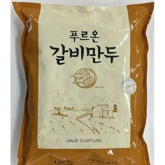 푸르온 갈비만두 1.2kg X 2팩 (9,400원/3,500원)2