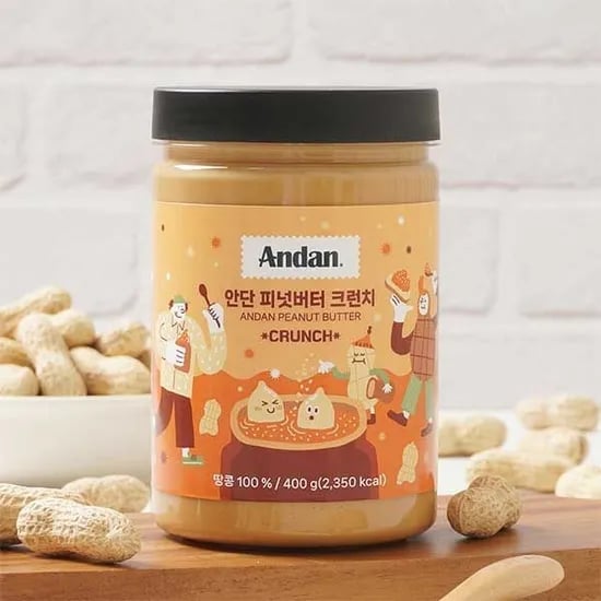 안단잼 100% 땅콩버터 크런치 400g (12,990원/무료)4