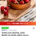 항공직송 고당도 캘리포니아/워싱턴 생체리 24mm 이상 800g(400g+400g) (11,640원/무료)3