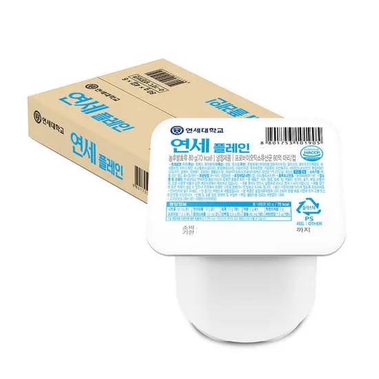 연세요거트 플레인 딸기 복숭아 80gx24개 (7,820/무료)7