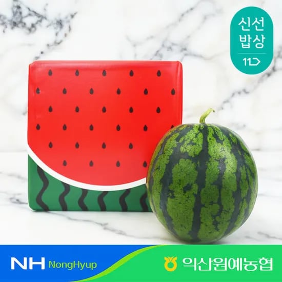][익산원예농협] 비파괴 당도선별 고당도 꿀수박 7kg (7kg이상)(14,970/무료)29