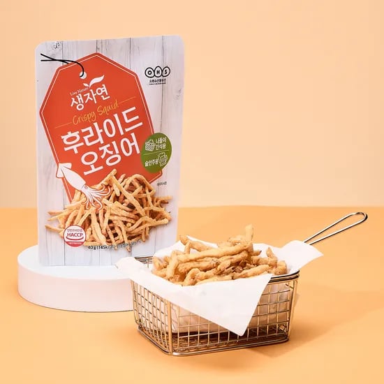 생자연 후라이드오징어 40g  4봉/ 8봉 39%할인, 9,600원/무배1