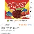 크라운 빅파이 딸기 216g 4개 (8,500원/와우무료)3