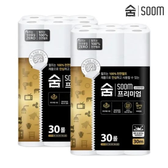 숨 프리미엄 30m 30롤 2팩(18,900/무료)스팸 클래식340g, 6개(21,900/무료)1