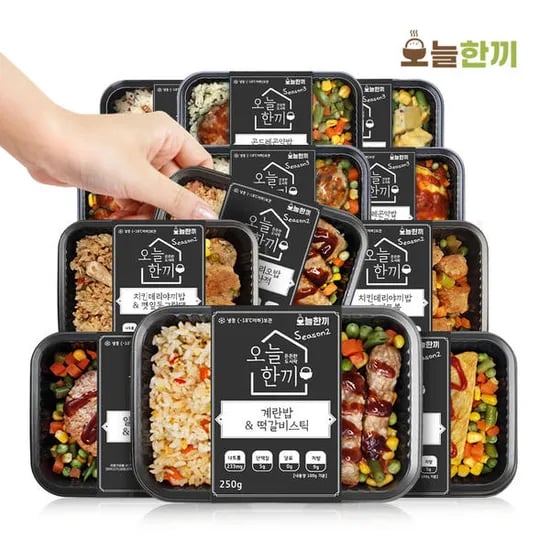 10분러시 오늘한끼 도시락 세트 6종 12팩 (28,900원/무료)3