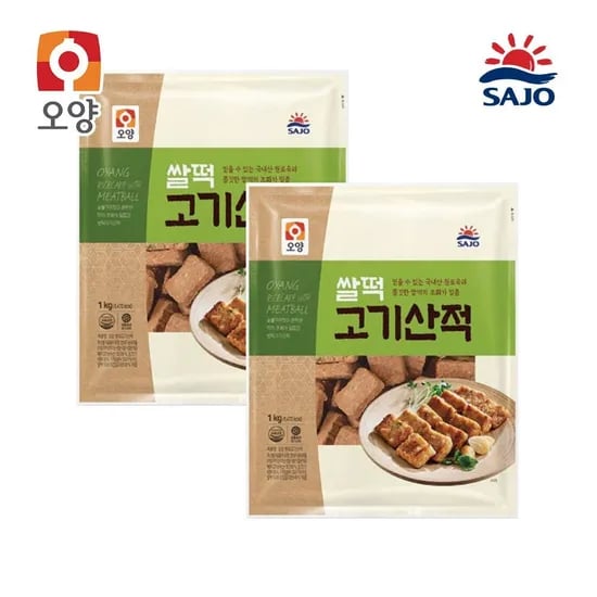사조 쌀떡고기산적 1kg x 2봉 (11,530원/무료)4