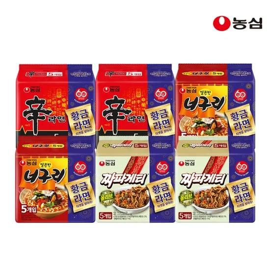 농심 신신너너짜짜 30입 (신라면10+너구리10+짜파게티10) (23,720원/무료)2