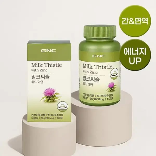 GNC 밀크씨슬 위드 아연 60정(1개월분) (19,990원/무료)