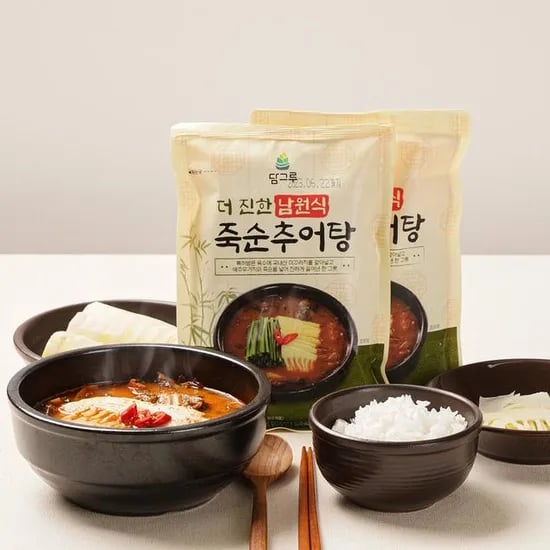 더 진한 남원식 죽순 들깨 추어탕 400g 4팩 (11,860원/무료)