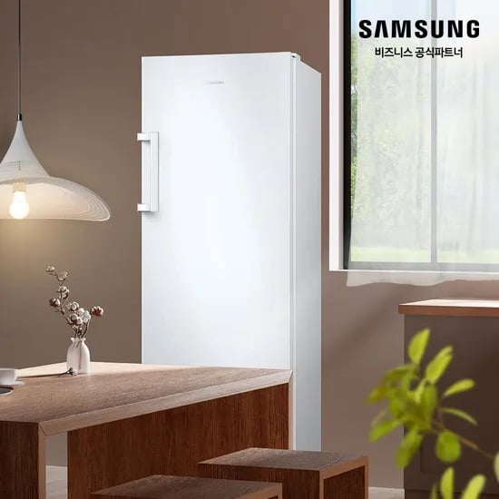 삼성 냉동고 1도어 227L 슬림 냉동실 간접냉각 냉동전용 RZ22CG4000WW [소상공인제품] (470,480원/무료)1