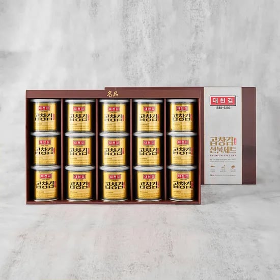 대천김 명품 곱창캔김 선물세트 (곱창캔김 30g x 15캔) (48,546원/무료)3
