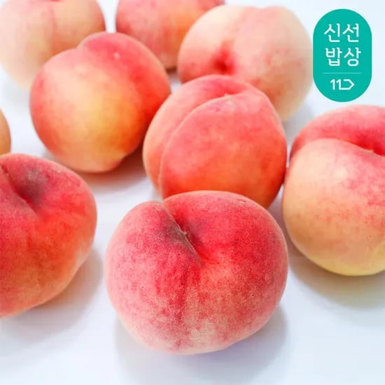타임딜 고흥 명품 백도 딱딱이 복숭아 1.25kg(7-8과)(6,120원/무배)2