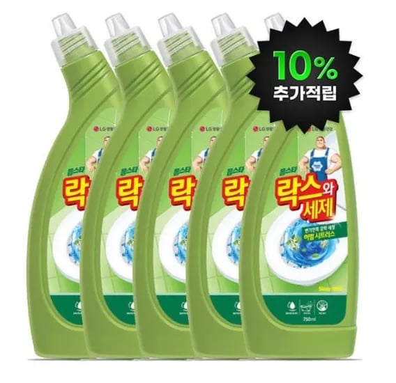 홈스타 락스와세제 허벌시트러스 750ML 5개 (유클회원가 12,900원/무료)1