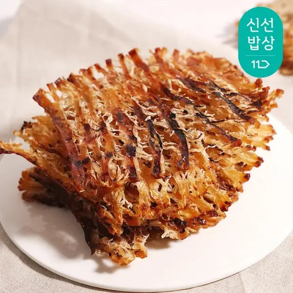 맥반석 철판구이 오징어 250g 12~17미 (11,900원/무료)