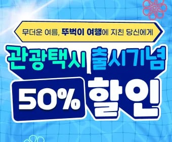 지역 택시여행 상품 50%할인(다양 /무료)6