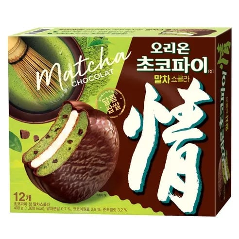 오리온초코파이 말차쇼콜라 12p 408g 1개(와우 4,260원/무배)