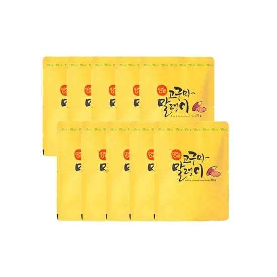 해남 땅끝 고구마 말랭이 70g 10개 (17,029원/무료)