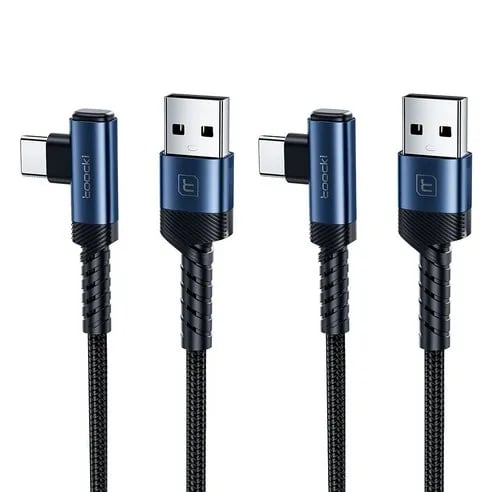 Toocki 90도 C타입 L형 고속충전 케이블 1m 2개입
