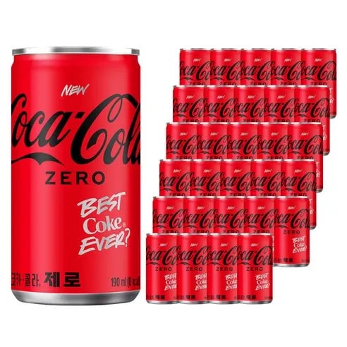 코카콜라 제로 190ml 30개