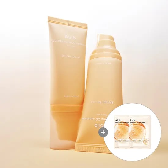아비브 글루타치온좀 CC 선크림 토닝 튜브 50ml, 마스크팩 2매