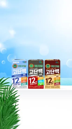 베지밀 고단백두유 플레인 190ml 48팩